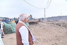 केन्द्रीय मंत्री मनोहर लाल ने भलस्वा डंपसाइट का निरीक्षण किया
